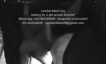 Ebony BBW London Rides Hard in the Uber Back Seat