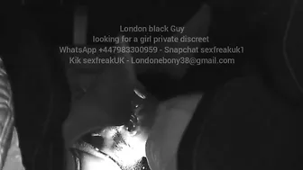 Ebony BBW London Rides Hard in the Uber Back Seat
