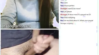 Teenage Girl Shows Big Tits on Cam2Cam Chat