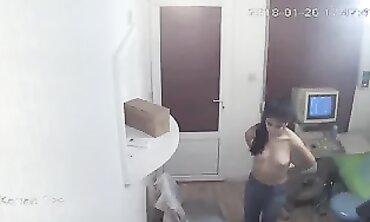 Gorgeous MILF Doctor Caught on Secret Hospital Camera