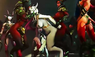 Futanari X Futakonko" or "Two-Timers Anonymous": A Steamy Lesbian Threesome With Furry Creatures And Their Human Lovers (Part I &II)