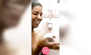 Indian College Girl Reveals Boobs On Webcam Call