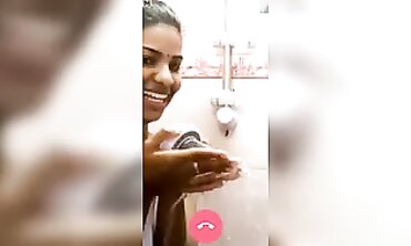 Indian College Girl Reveals Boobs On Webcam Call