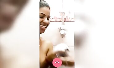 Indian College Girl Reveals Boobs On Webcam Call