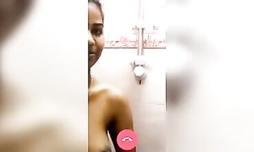 Indian College Girl Reveals Boobs On Webcam Call