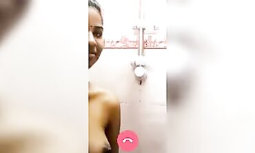 Indian College Girl Reveals Boobs On Webcam Call