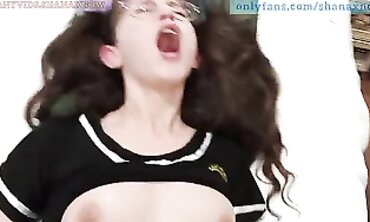 Petite 18-Year-Old Cosplayer Takes a Nailed Facial