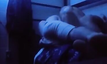 Two Muscular College Jocks Share Femmes in Dorm Room