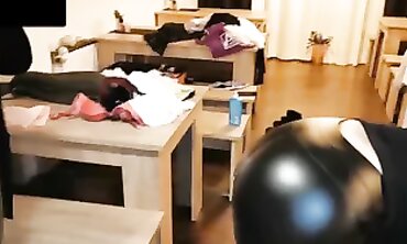 POV MILF in Leather Pants Gets Cum on Her Ass