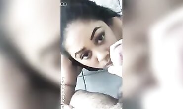 African Amateur Gives Blowjob And Gets A Facial