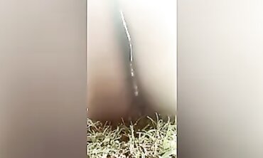 Ebony Stone Almost Caught Squirting Next Door