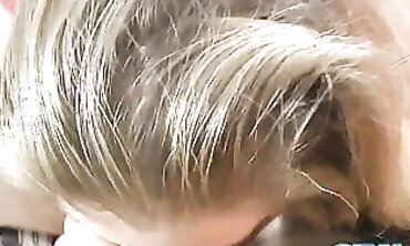 Blonde MILF Ex-Wife Sucks POV Dick While Watching Football
