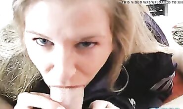 Blonde MILF Ex-Wife Sucks POV Dick While Watching Football