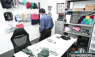 Petite Emma Starletto Gets Rough POV Punishment by Officer for Shoplifting