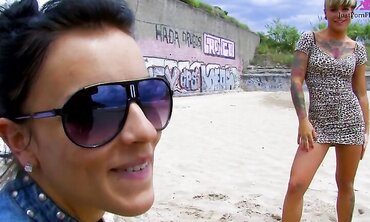 Natural Tits, Fresh Faces, Outdoors, Tattooes/Piercings, Facial Cumshot, One on One, Shaved Pussy, 18+