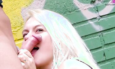 One on One, Fresh Faces, 18+, Natural Tits, Small Boobs, Outdoors, Shaved Pussy, Facial Cumshot