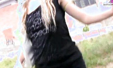 Facial Cumshot, One on One, Natural Tits, Nylons/Pantyhose, 18+, Tattooes/Piercings, Fresh Faces, Outdoors, Shaved Pussy