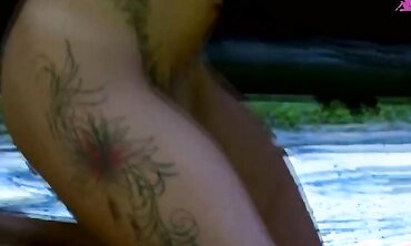 One on One, Shaved Pussy, 18+, Natural Tits, Fresh Faces, Outdoors, Tattooes/Piercings, Facial Cumshot 3