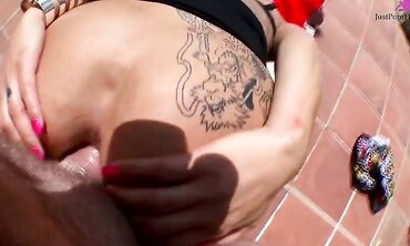 Tattooes/Piercings, 18+, Anal, Ass To Mouth, Outdoors, One on One, Natural Tits, Fresh Faces, POV