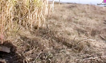 18+, Fresh Faces, Outdoors, Natural Tits, Facial Cumshot, One on One, Shaved Pussy