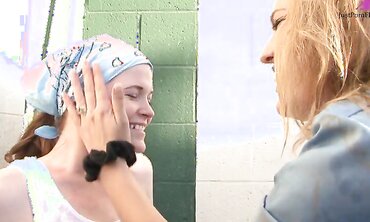 Ariel Stoman And Daisy Layne Have Fun After The Car Wash