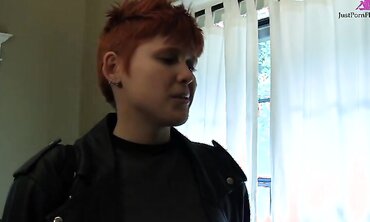 Ginger Butch Georgia Jones Fingers And Fucks Lily Cade With Thick Strap-On
