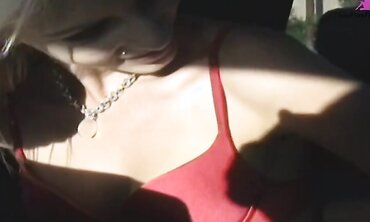 Christine Has A Threesome Sex Scene With Another Girl And Rides The Dick