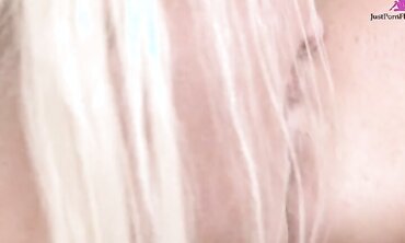 Blonde Babe Alana Evans Comforts Her Neighbor by Eating Her Out