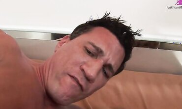 Blonde Honey Blowing Him