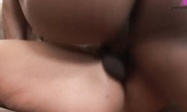 Busty Blonde Goes for Black Cock