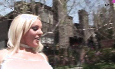 Busty Blonde Goes for Black Cock