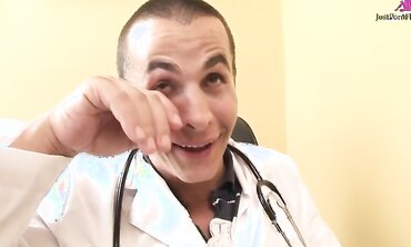 One on One, Patient/Doctor, Shaved Pussy, Natural Tits