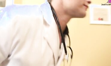 One on One, Patient/Doctor, Shaved Pussy, Natural Tits