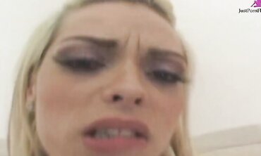 Starla Looks Up At The Camera While Sucking On A Dick And Being Boned