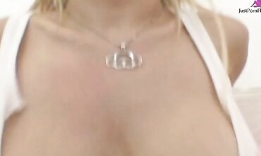 Starla Looks Up At The Camera While Sucking On A Dick And Being Boned