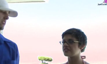 Haileey James Is A Short Haired Brunette Wearing Glasses That Loves Cock