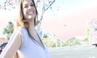 June Summers gets her ginormous breasts squeezed and cupped as she undresses, then spreads her legs wide to receive the oral attentions of her talented younger partner. They rock and roll on the bed and June gets a few orgasms before feeling that hard coc