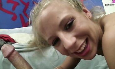 18 Year Old Blonde Chastity Lynne Sucks And Fucks Big Cock In POV Scene