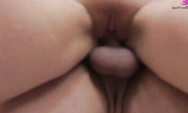 Little slut tricks her friend's boyfriend to stop by so she can fuck and suck him.  He shoots his load on he stomach.