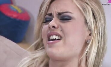 Pretty Blonde Starla Sterling Takes on a Hung Black Stud