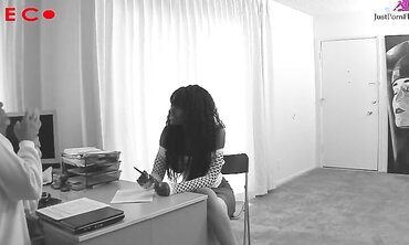 Black babe Nyomi Banxxx Gets Her Pussy Pounded by a White Cock