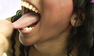 Black babe Nyomi Banxxx Gets Her Pussy Pounded by a White Cock