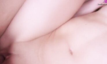 Dudes cruise the mall parking lot and convince naughty little slut into threesome for money.  Massive facial and tit shot...but no cash.