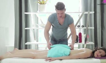 Katya Feels So Tight On His Cock He Leaves It In To Creampie Her Pussy