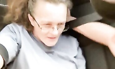 Hotwife Gets Creampie in the Backseat