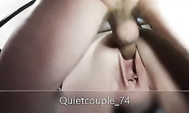 Amateur Wife Squirts and Takes a Creampie