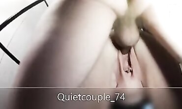 Amateur Wife Squirts and Takes a Creampie