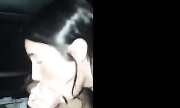Slender Girlfriend Offers Blowjob and Handjob in Car