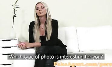 Blonde MILF Mia Angel Gets Cumshot During Fake Agent Audition