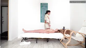 Dora Matrasova Gets Oiled Massage